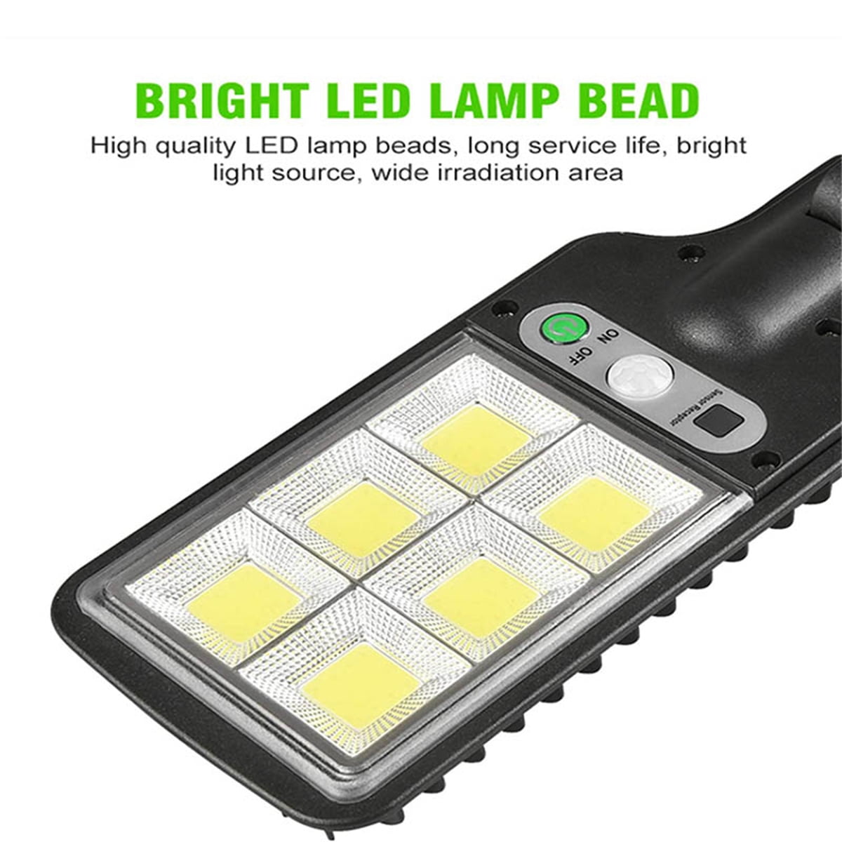 4 Pack Solar Street Lights Outdoor, 1200W Outdoor LED Motion Sensor Flood Light, Dusk to Dawn Solar Security Lights Spotlights for Garden Patio Path Yard