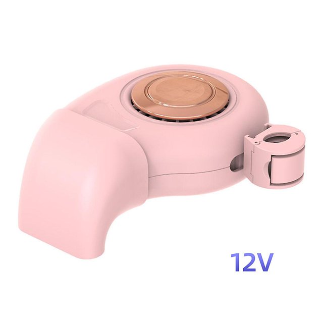 Pink 12V Calentador de coche, desempañador, desempañador de parabrisas, ventana, desempañador, ventilador, calentador de aire