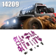 thumbnail image 3 of RC, Juego de Actualización de Copa de Dirección con Brazo Oscilante de Metal para Coche RC Go 1/14 14209 14210 H14BM (Púrpura), 3 of 5