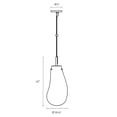 thumbnail image 2 of Sonneman 2980.25C Liquid 1 Light 10-1/2" Wide Full Sized Pendant - Black, 2 of 3