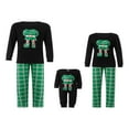 thumbnail image 1 of Matching Family Pajamas Sets Christmas PJ‘s Sleepwear Printed Top with Plaid Bottom 12-18 Months, 1 of 6