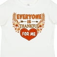 thumbnail image 4 of Inktastic Everyone is Thankful for Me with Heart and Leaves Boys or Girls Toddler T-Shirt, 4 of 5