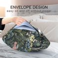 thumbnail image 4 of Yayeee Pillowcase Queen Size Set of 2 Satin Wrinkle Resistant Envelope Pillow Case, Green Forest Scene, 4 of 8