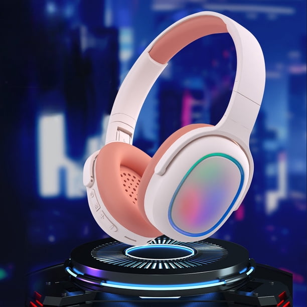 Auriculares Bluetooth, Auriculares inalámbricos Bluetooth 5.3 Efecto de luz genial Llamada Reducción activa de ruido Calidad de sonido HIFI Auriculares Bluetooth de largo alcance Auriculares Bluetooth