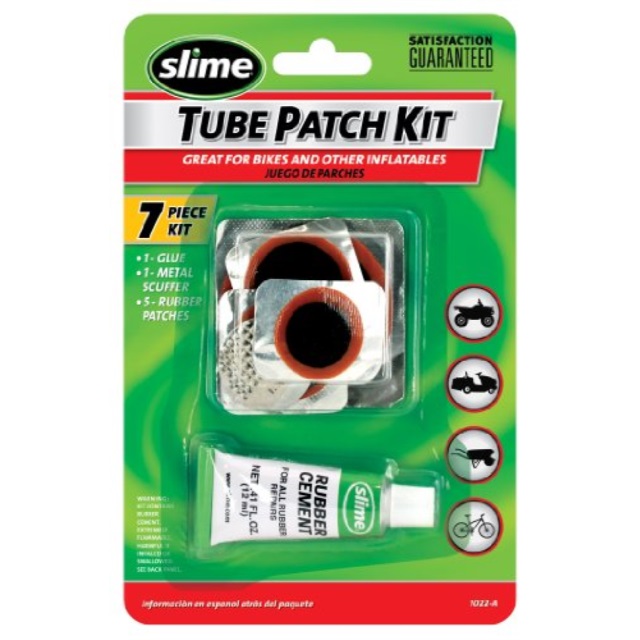 Slime Seven Piece Bike Inner Tube Patch Kit - 1022-A - Walmart.com