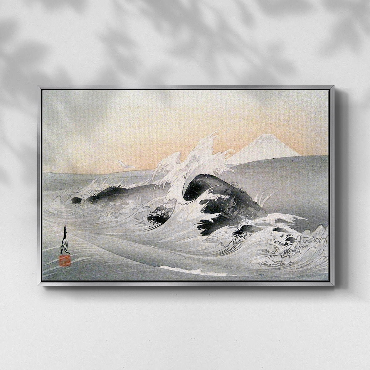 Vintage Landscape-CCCI By Wexford Home Framed in Silver Wood Gallery Wrapped Canvas 25 in. x 37 in.