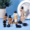 thumbnail image 2 of 40 Pcs 4 Sizes Mini Black Top Hats Plastic Magician Top Hats Christmas Decoration Plastic Mini Hats Miniature Top Hats Craft Gift Accessories for Snowman Decorating Christmas Party Black DIY, 2 of 5