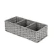 thumbnail image 2 of Paper Rope Woven Divided Storage Basket 3 Compartment Organizer For Bathroom Toiletries And Home Decor, 2 of 6