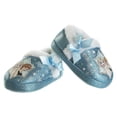 thumbnail image 3 of Disney Frozen Anna and Elsa "Magical Seasons" Girls Dual Sizes Nylex Fabric Slippers - Blue, 7-8, 3 of 8