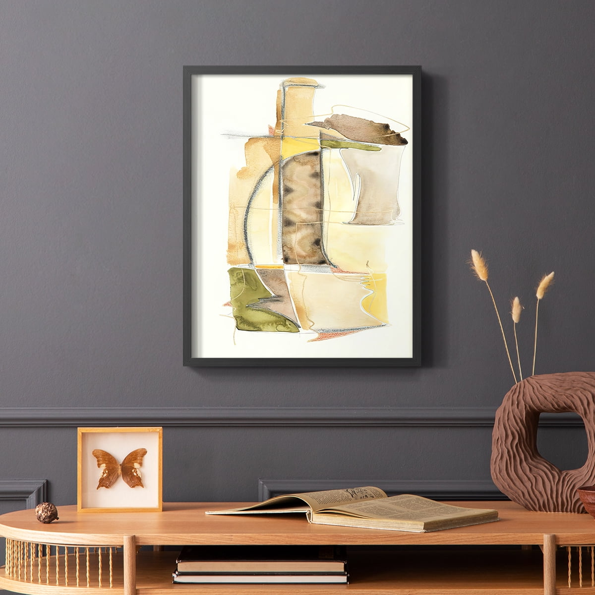 Brown Sugar II Framed Print in Black Solid Wood Framed Print No Nail Hanging