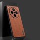 thumbnail image 2 of For Oppo Find X8s+ 5G Case Wood Texture PU Leather Coated PC TPU Phone Cover - Grey, 2 of 5