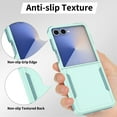 thumbnail image 2 of Allytecgroup Rugged Samsung Galaxy Z Flip 7 Case with Screen Protector, Full Body Protective Anti-Scratch Phone Case for Samsung Galaxy Z Flip 7 Cover with Detachable Hand Strap,  Mint, 2 of 6