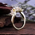 thumbnail image 3 of 1.30Ct Round Cut Lab Created Diamond Halo Engagement Ring 14K Yellow Gold Plated, 3 of 5