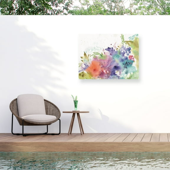Sheila Golden 'Garden Rainbows' Outdoor Canvas 35x47