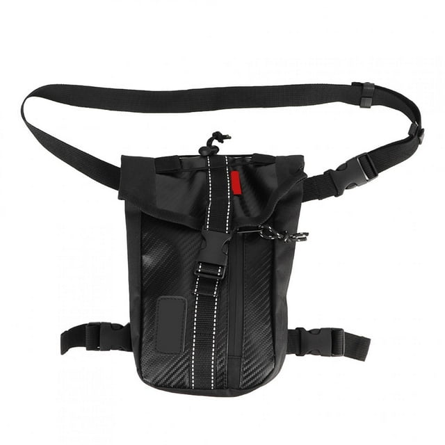 Cycling Waist Bag,Durable Carbon Fiber Style Motorcycle Waist Bag Motorcycle Leg Bag Multi-Functional