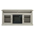 thumbnail image 4 of SYNGAR Modern TV Stand, Fireplace TV Cabinet for TVs up to 65" with 2 Sliding Doors and 4 Shelves, Storage TV Cabinet for Living Room, Bedroom, 60" Entertainment Console TV Stand, Gray, D7530, 4 of 8