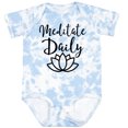 thumbnail image 3 of Inktastic Meditation Yoga Meditate Daily Resolution Boys or Girls Baby Bodysuit, 3 of 5
