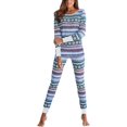 thumbnail image 1 of Asskyus Women’s Pajamas Tops and Pants Sets Cotton Racks, Ladies Long Sleeve Pants Christmas Printing, 1 of 7
