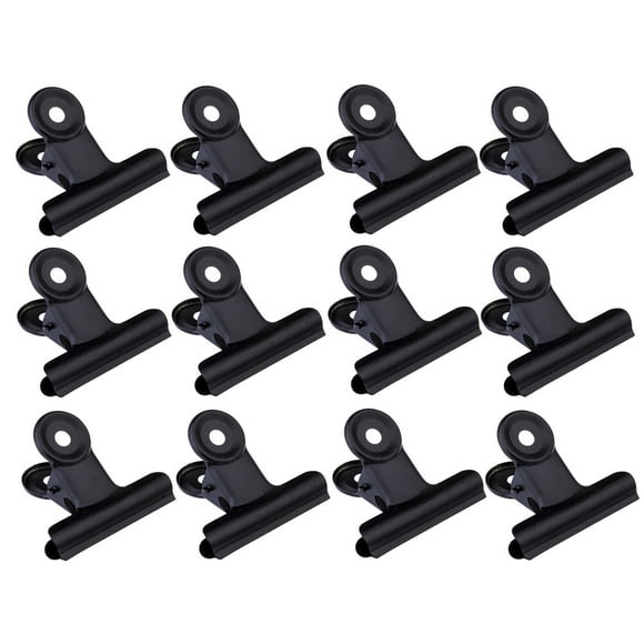 MasteelfCA 30 Pcs Pinces à Notes Pinces à Classeur en Métal Pinces de Rangement Pratiques Pinces de Fixation Durables pour Restaurant Bureau Maison (38mm Noir)