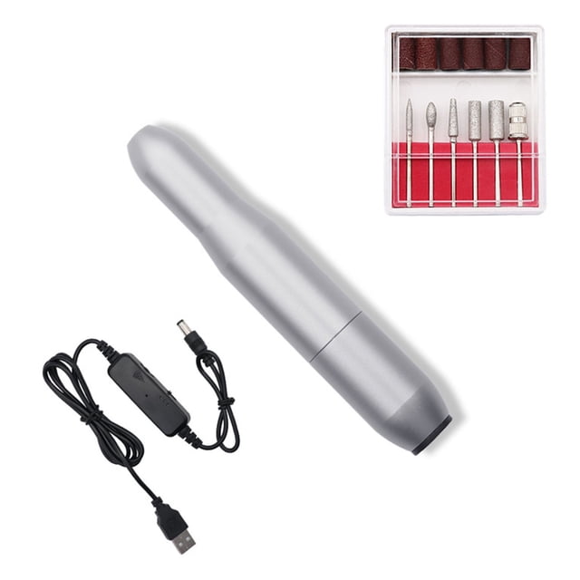 Nail File Machine, Lightweight Silent Operation Adjustable Speed Electric Nail Polishing Machine Powerful For Household