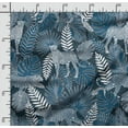 thumbnail image 2 of Soimoi Animals Printed,Cuddle Minky Fabric, Sewing Fabric by The Yard 56 Inch Wide,Decorative Plush Soft Fabric, Baby Garments, Toys and Blankets, Blue & White, 2 of 5