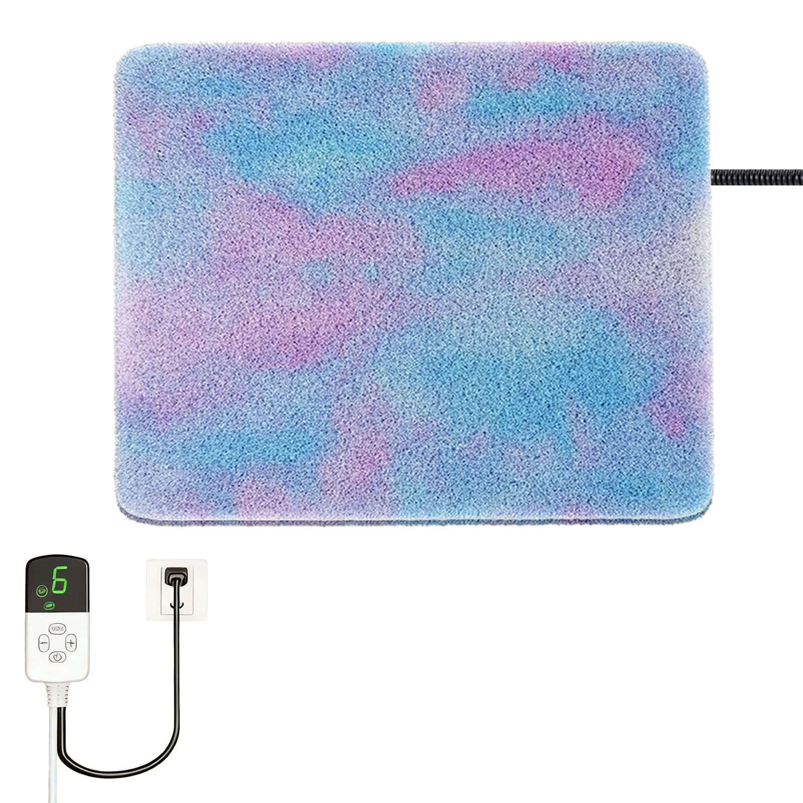 Nnndbs Electric Pet Heating Pad for Cats Dogs Warm Winter Blanket with Adjustable Temperature Cozy Indoor Mat for Puppy Kitten