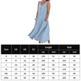 thumbnail image 2 of Vestido Sin Mangas Vestidos de playa de verano, chaleco con bolsillos europeos, ropa femenina (azul XXXL) Cgtredaw para Mujer Azul T L, 2 of 9