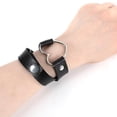 thumbnail image 5 of Collier Choker Femme Coeur Cuir Gothique punk hip hop, 5 of 5