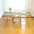 thumbnail image 3 of Yayeee Table Runner 70 inches Long Home Kitchen Dinning Party Decoration, Blue Floral Wave, 3 of 7