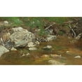 thumbnail image 3 of Alexander Helwig Wyant 14x10 Black Modern Framed Museum Art Print Titled - Mountain Brook; a Study (Between Ca. 1863 and 1869), 3 of 5