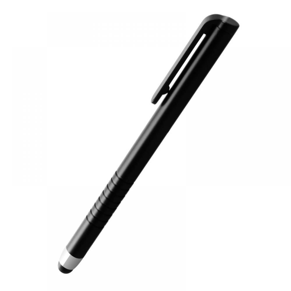 Black Fine Point Disc Stylus Tip and Ballpoint in Gift Box by The Friendly Swede Stylus Pen 4-in-1 with Replaceable Brush Capacitive Fiber Tip