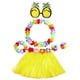 thumbnail image 1 of Falda De Hierba Hawaiana Con Corona De Flores Para Favores De Fiesta Amarillo Hawaiano SM SunniMix Falda de hierba hawaiana, 1 of 8