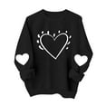 thumbnail image 6 of Mifsaly Valentine's Day Gifts Sweatshirts Women Heart Print Shirts Crewneck Long Sleeve Oversized Tops Casual Festival Fashion Spring Outfits 2026, 6 of 9