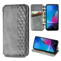 Dteck Wallet Case For Motorola Moto G 5G 2023 Released, Shockproof Premium PU Leather Flip Folio Case RFID Blocking Card Slots Magnetic Closure and Stand Business Case, Gray