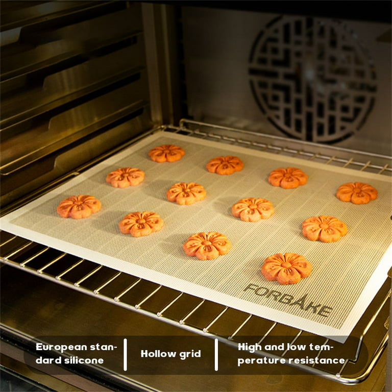 Silicone Baking Mat & Multi-purpose Microwave Mat, 4 in 1 KooMall Non Stick  Reusable Cookie