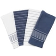 thumbnail image 2 of All-Clad Skipping Stripe & Wave Kitchen Towels, 4-Pack, Indigo, 2 of 6