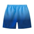 thumbnail image 3 of YunPes Kids Summer Athletic Shorts Knee Length Straight Leg Gradient Shorts Versatile Fashion Bermuda Shorts for Unisex, 3 of 3