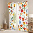 thumbnail image 3 of Feelyou Kawaii Flower Floral Curtains Pack of 2 (42x84 Each), Cartoon Cherry Blossoms Curtains Blackout, Fairy Tale Princess Bedroom Curtains, Living Room Curtains Decor, 3 of 6