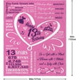 thumbnail image 4 of Yibo 16th Birthday Gifts for Girls, Sweet 16 Gifts for Girls Blanket, Sweet Sixteen Gifts for Daughter, Happy 16th Birthday Gifts for Her Sister Blankets, 4 of 8