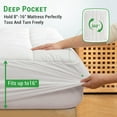 GOGREEN Waterproof Extra Thick Mattress Topper King Size, Breathable