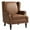 A-Brown, variant on DREAMSIDEA Faux Leather Wingback Accent Chair with Nailhead Trim & Retro Wood Legs,High Back Wing Chair for Living Room-Brown