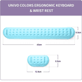 thumbnail image 2 of Memory Foam wrist guard Soft gel ergonomic Mouse Pad wrist guard keyboard Mouse wrist guard set - royal blue, 2 of 6