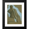 thumbnail image 2 of Josef Wawra 19x24 Black Modern Framed Museum Art Print Titled - Sitting Man (Draperest Study) (1920-1930), 2 of 5