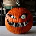 thumbnail image 2 of Estatua de calabaza, accesorios de diseño PumpkinFreak para Halloween, jardín de Halloween, estatua PumpkinFreak, decoración, accesorio artístico, 2 of 4