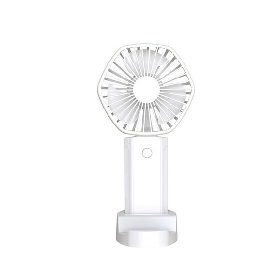 ChicYu Study Desk Fan with Foldable Hook USB Rechargeable Airflow Cooler,Double Mode Hanging Standing Fan for Dorm Bed Office Cubicle White