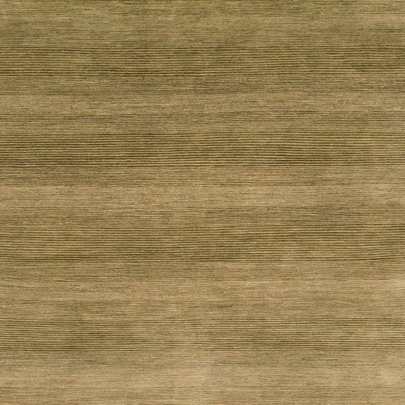 Ahgly Company Machine Washable Indoor Square Abstract Gold Area Rugs, 4' Square