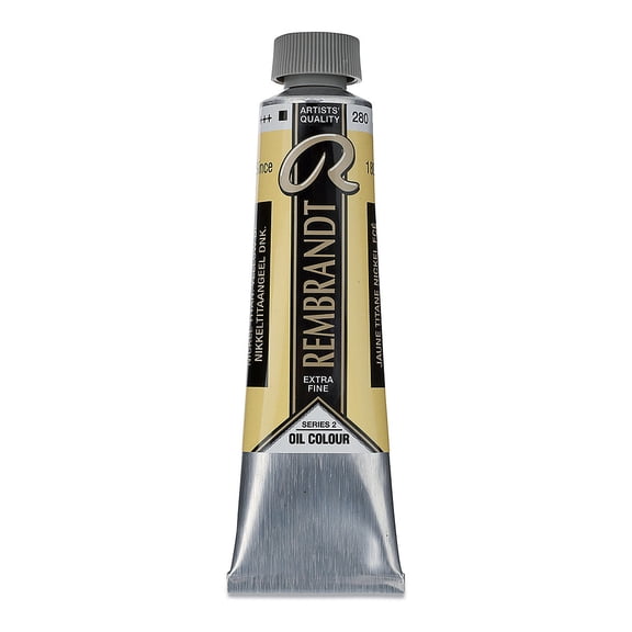 Rembrandt Artists' Oil Color - Nickel Titanium Yellow Deep, 40 ml tube