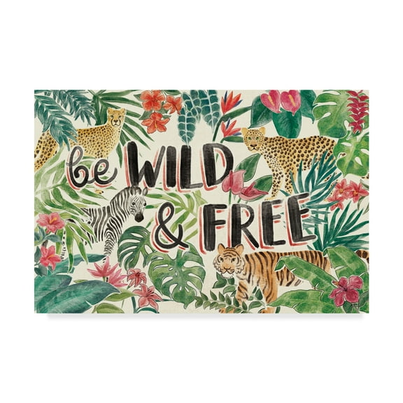 Trademark Fine Art 'Jungle Vibes I' Canvas Art by Janelle Penner