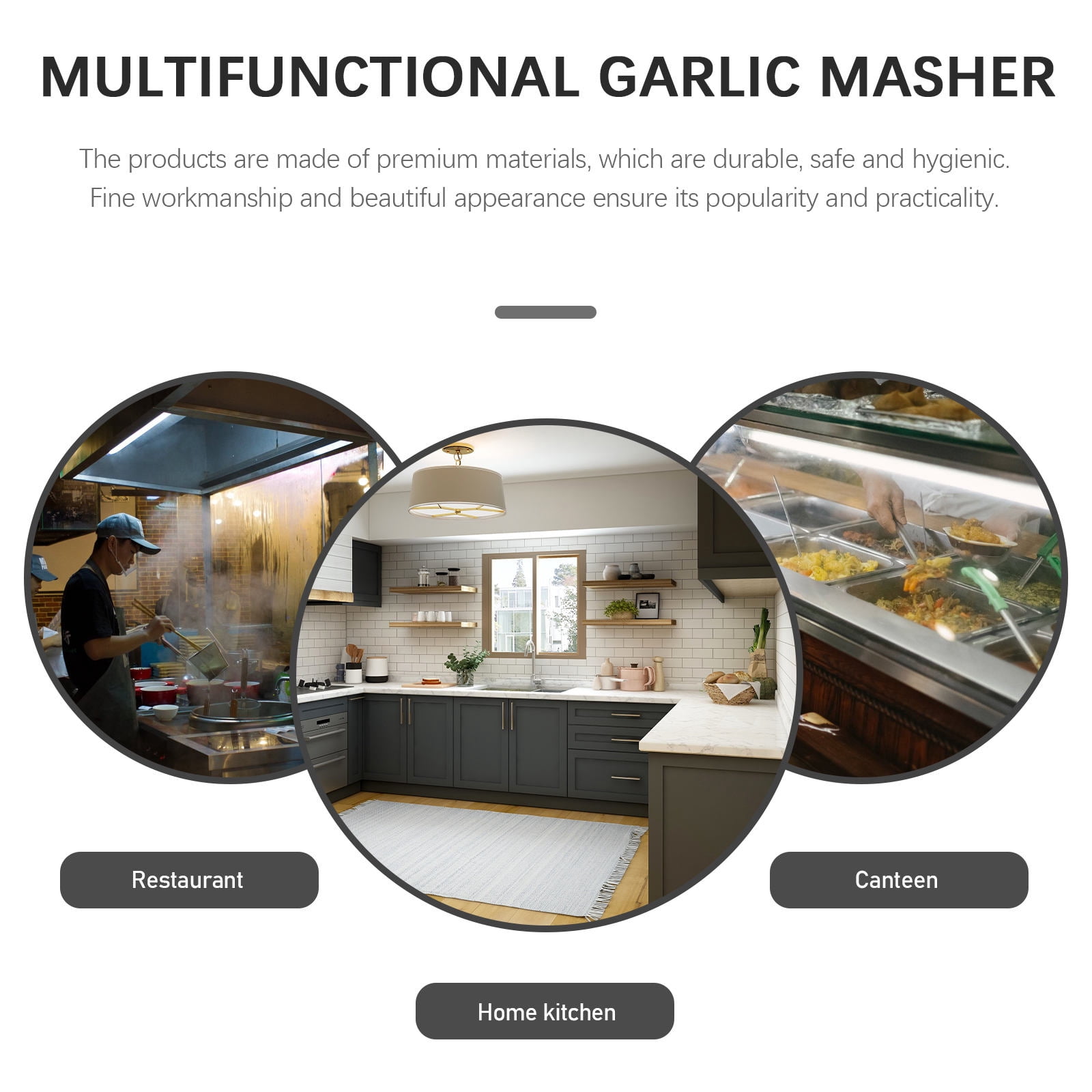CIMAXIC Garlic Crusher Assorted Color 2 Sets 6.7x1.6x1.6in