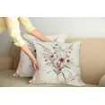 thumbnail image 2 of Ambesonne Minimal Flowers Throw Pillow Cover 2 Pack, Wildflowers Meadow, 20", Blush Ivory Sage Green, 2 of 7